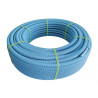 Tube PER Prégainé - Diamètre 13x16 Bleu - Longueur 100 M -