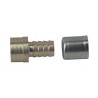 Raccord à sertir PER et à souder diamètre 12 mm sur tube cuivre-PER Diamètre 12 mm