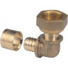 Coude PER Femelle terminal écrou libre - Diamètre 16-1/2\"