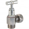 Robinet d"arrêt WC équerre 12x17 chromé 346-4E