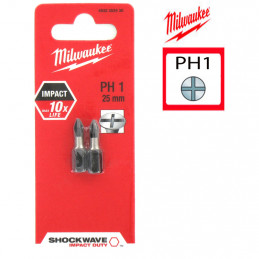 MILWAUKEE 2 embouts  PH1 -...