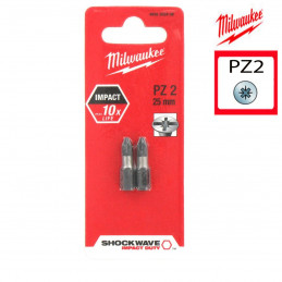 MILWAUKEE 2 embouts PZ2 -...