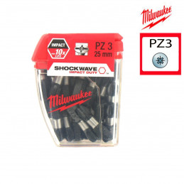 MILWAUKEE 25 embouts PZ3 -...