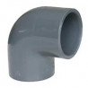 Coude à pression PVC 90° à coller - Diamètre 125 mm