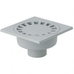 Siphon de sol cour PVC gris...