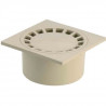 Siphon de sol cour PVC sable - Diam 200x200 mm