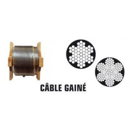 Cable acier galva 7x19 -...