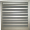 Grille métallique à persiennes alu anodisé avec moustiquaire - Longueur 140 mm - Largeur 250 mm