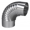 Coude équerre 90° aluminium - Diamètre 180 mm - TEN