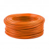 Fil électrique HO7VU 1.5mm² Orange - Longueur 100M