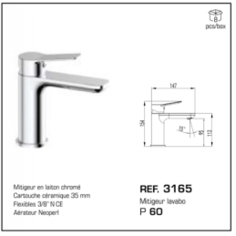 MITIGEUR LAVABO RHIO 3165...