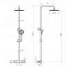 COLONNE DE DOUCHE INVERTER R3135 NOIR