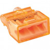 100 Borne de connexion MINI 3 entrées - Couleur Orange