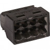 100 Borne de connexion  MINI 8 entrées - Couleur Noir