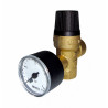 Soupape de chauffe avec mano 3 bar F/F - Dimension 1/2"