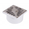Siphonnette PVC avec grille inox - D 50/40 mm