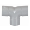 Double coude PVC - Diamètre 40 mm - 87°30 F/F