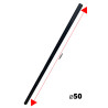 1 mètre tube PVC pression diamètre 50