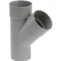 Girpi, Té PVC 45° Mâle-Femelle diamètre 32 à 250 mm disponible sur Sanitaire-express.